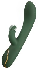 Emerald Love by You2Toys Luxurious Rabbit - silikonowy model dwusilnikowy zielony