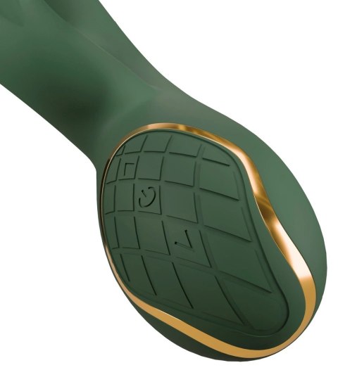 Emerald Love by You2Toys Luxurious Rabbit - silikonowy model dwusilnikowy zielony