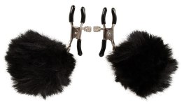 Magic Shiver Metalowe Zaciski z Pomponami Regulowane Czarny 22g
