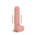 RealRock Prosty Model Wibrujący z Przyssawką 23 cm Flesh