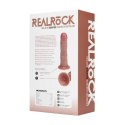 RealRock Shots Model Wibrujący Zakrzywiony 15,5 cm Tan Elastyczny