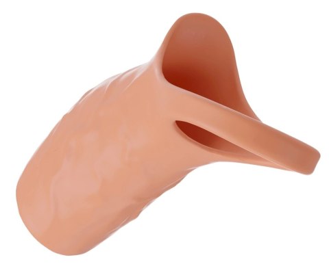 Realistixxx Real Sleeve Open silikonowy rękaw z wibracją 10 trybow 14 cm
