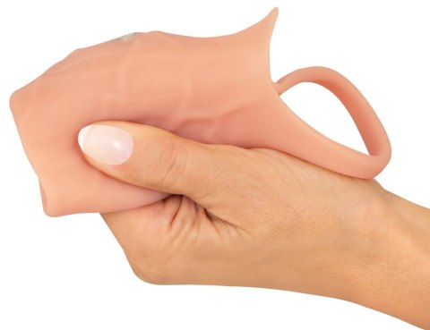 Realistixxx Real Sleeve Open silikonowy rękaw z wibracją 10 trybow 14 cm