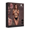 Rimba Strappy Body Harness z Pasami do Pończoch Czarny One Size