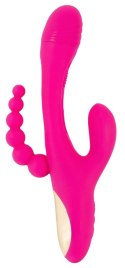 Sweet Smile Triple Vibe Flicking - wielofunkcyjny model potrojny, silikonowy