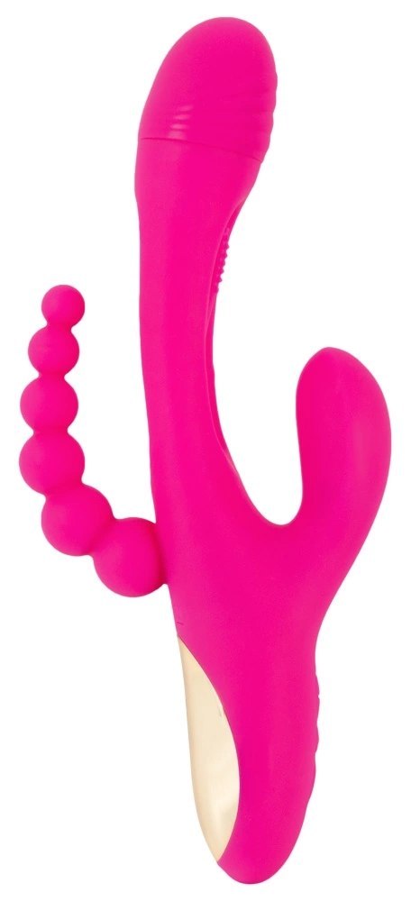 Sweet Smile Triple Vibe Flicking - wielofunkcyjny model potrojny, silikonowy