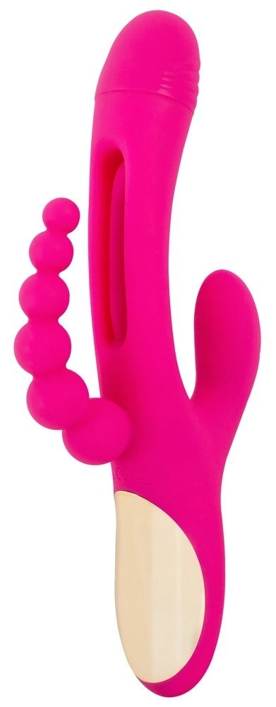 Sweet Smile Triple Vibe Flicking - wielofunkcyjny model potrojny, silikonowy