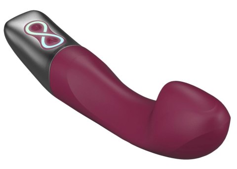Titanz Vibrator Rubine Red - silikonowy model ładowany USB, 19,5 cm