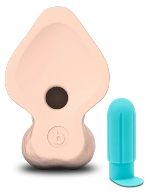 B-Vibe Slipskin 9" Curved silikonowy model anatomiczny kremowy 22,3 cm