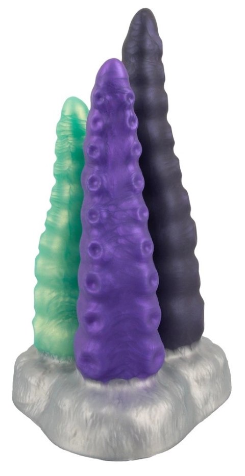 Beasty Cocks Triple Tentacle silikonowy model 3-w-1, elastyczny, 22 cm