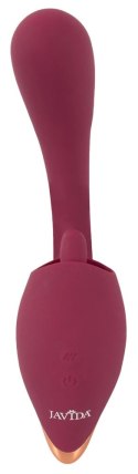 Javida 2-Function Vibrator & Licking System silikonowy 20,6 cm fioletowy