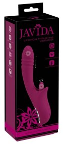 Javida Licking & Thrusting Vibra silikonowy model z funkcją ruchu