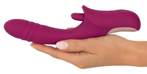 Javida Licking & Thrusting Vibra silikonowy model z funkcją ruchu