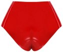 LateX Majtki Lateksowe Czerwone XL z Elementem Zewnętrznym 15 cm