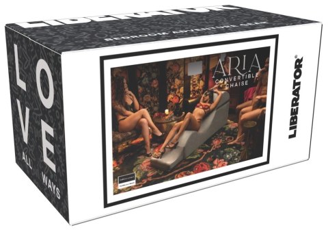 Liberator Aria Flip Chaise Grey - szezlong tapicerowany, regulowany, szary