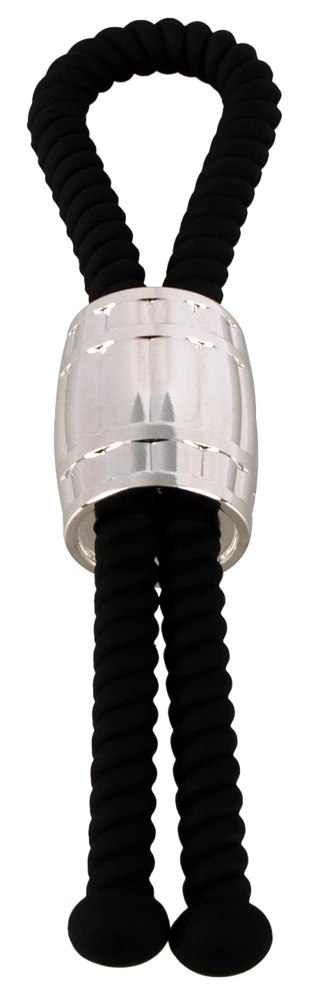 Rebel Heavy Rope Pasek Regulowany Czarny z Metalowym Elementem 14,5 cm