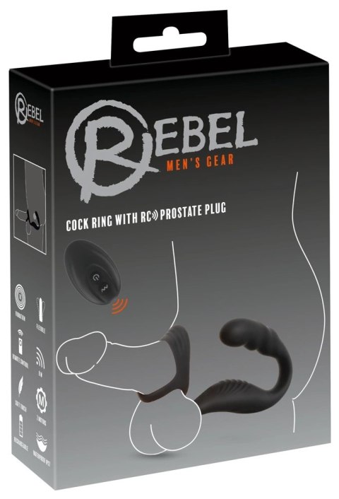 Rebel RC Prostate - silikonowy system pierścieni z pilotem i stymulatorem