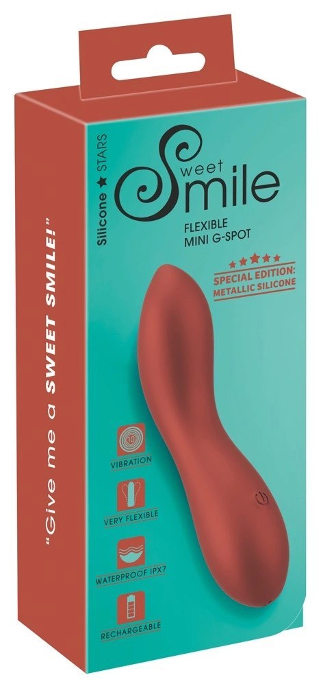 Sweet Smile Metallic Mini G-Spot - kompaktowy model z elastyczną końcowką