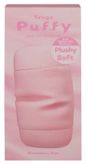 Tenga Puffy Strawberry Pink - miękka maszyna intymna, pastelowy roż