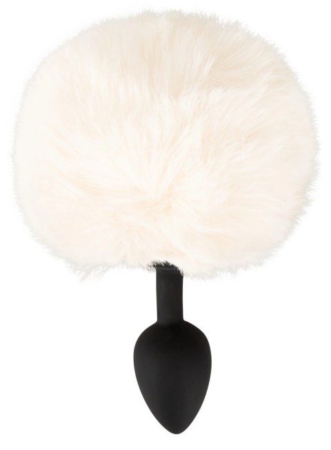 You2Toys Fluffy Tail White S - silikonowa zatyczka z puszystym ogonem