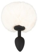 You2Toys Fluffy Tail White S - silikonowa zatyczka z puszystym ogonem