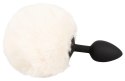 You2Toys Fluffy Tail White S - silikonowa zatyczka z puszystym ogonem