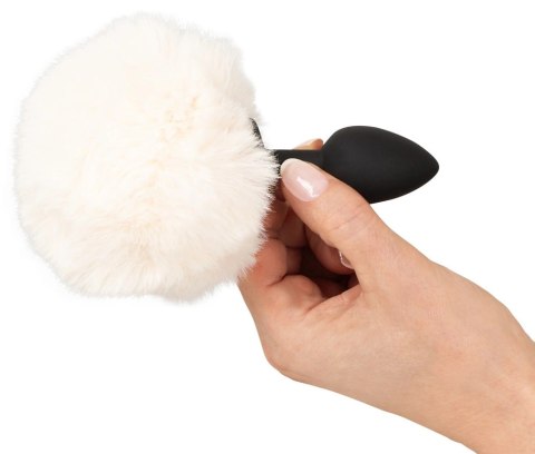 You2Toys Fluffy Tail White S - silikonowa zatyczka z puszystym ogonem