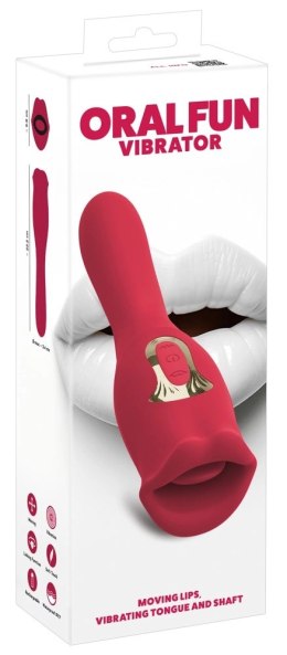 You2Toys Oral Fun L Vibrator z Ruchomymi Ustami i Wibracjami, 22,2 cm