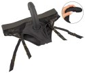 You2Toys Your Strap-On Briefs & Dildo Czarny z Silikonowym Elementem 17,5 cm