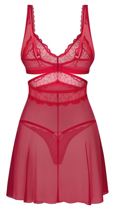 Obsessive Cupide Desir koszulka nocna L/XL czerwona z koronką