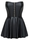 Cottelli PARTY Mini sukienka gorsetowa czarna matowa M