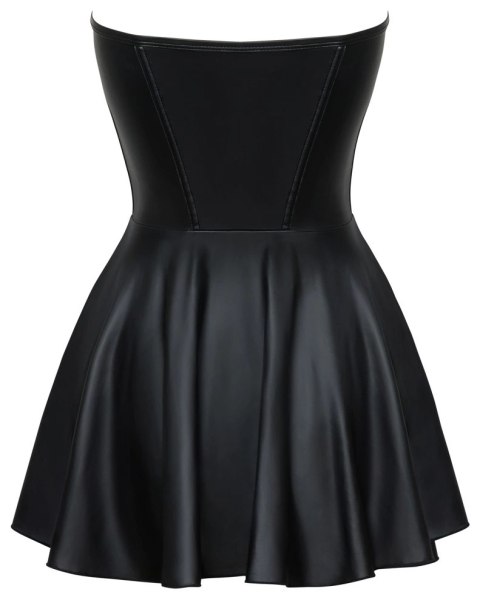 Cottelli PARTY Mini sukienka gorsetowa czarna matowa M