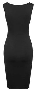 Cottelli PARTY Sukienka Czarna L z Wycięciami, Elastyczna, Bez Rękawow