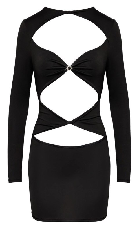 Cottelli PARTY sukienka mini z wycięciami przod czarna XL