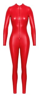 Noir Kombinezon Czerwony Długi XL Matowy Dopasowany 3-kierunkowy Zamek