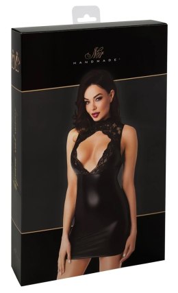 Noir Mini Sukienka Bez Rękawow Orgia Czarna M - Koronkowa, Powerwet Look