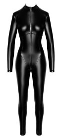 Noir Orgia Chimera S - Czarny przylegający kombinezon z długim rękawem