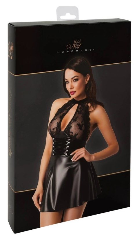 Noir Orgia Exclusive Mini Sukienka Czarna Bez Plecow M