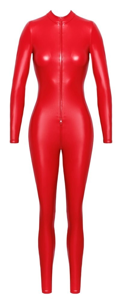 Noir Red Kombinezon Długi Dopasowany S Zamek 3-kierunkowy