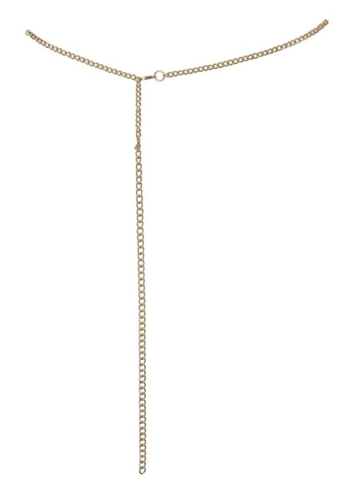 Cottelli ACCESSOIRES Złoty Pas na Brzuch z Dżetami, Regulowany