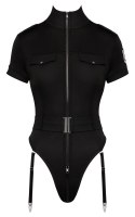 Cottelli Costumes Body Policyjne z Paskami do Pończoch S Czarny