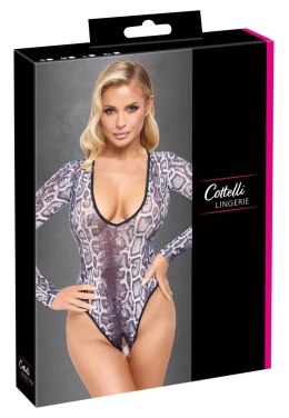 Cottelli Lingerie Body XL Panterkowy Powernet Długi Rękaw