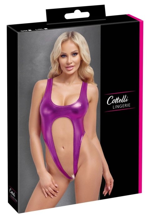 Cottelli Lingerie Body Metaliczny Roż L/XL Błyszczący Elastyczny