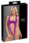 Cottelli Lingerie Body Metaliczny Roż S/M Elastyczny Minimalistyczny