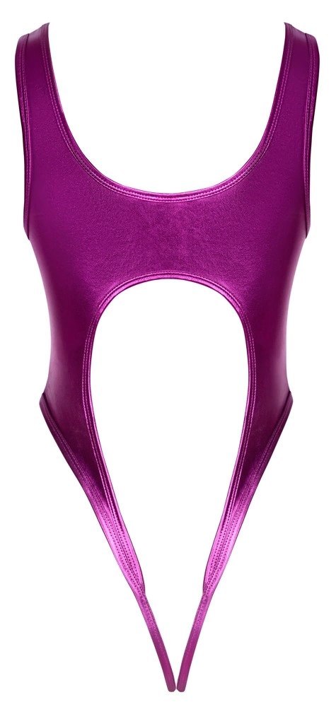 Cottelli Lingerie Body Metaliczny Roż S/M Elastyczny Minimalistyczny