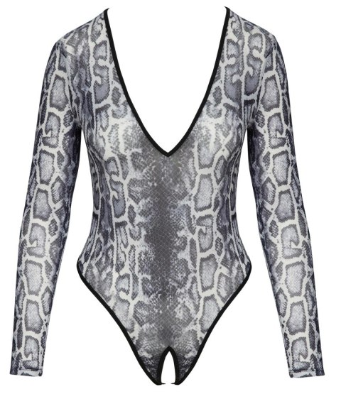 Cottelli Lingerie Body Panterkowe Powernet Długi Rękaw M