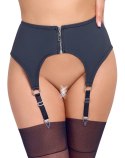 Cottelli Lingerie szeroki pas do pończoch matowy czarny L