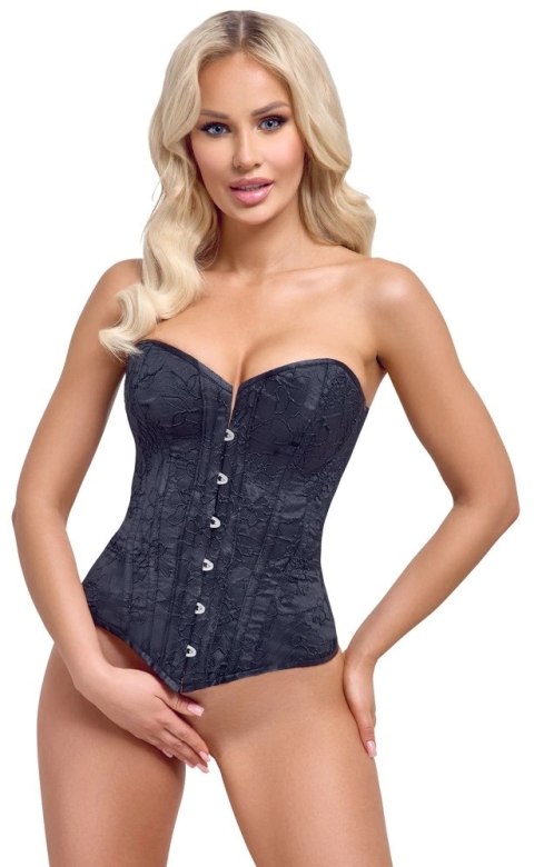 Cottelli PARTY Gorset Sznurowany Bez Ramiączek Czarny S