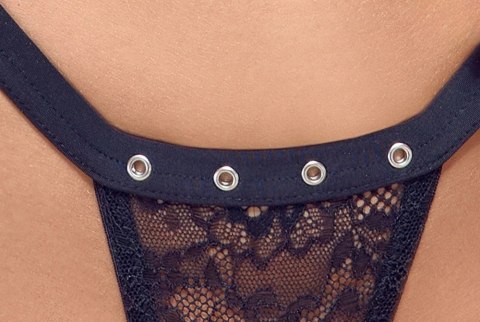 Cottelli LINGERIE komplet koronkowy 2-częściowy czarny 80B/M