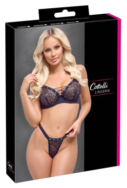 Cottelli LINGERIE komplet koronkowy czarny 2-częściowy 85B/L